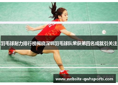 羽毛球耐力排行榜揭晓深圳羽毛球队荣获第四名成就引关注